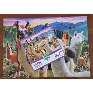 Buffalo “Ooh La Llama” 300 Piece Jigsaw Puzzle 21.5” x 15” Complete
